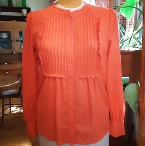 J Crew Orange Blouse/Top